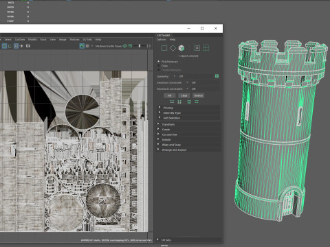 Realistic Medieval Stone Tower 3Dモデル