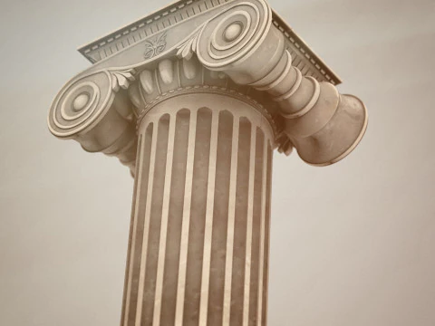 Yunan İyonik Tam S&uuml;tun 3D Model