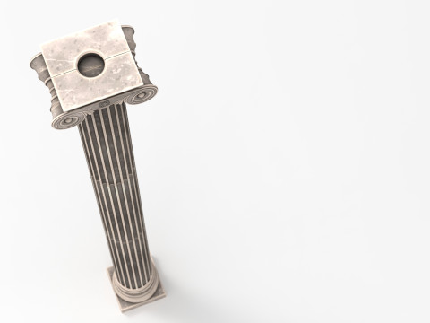 Greek Ionic Full Column Modèle 3D