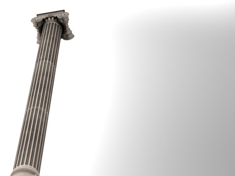 Greek Ionic Full Column Modèle 3D