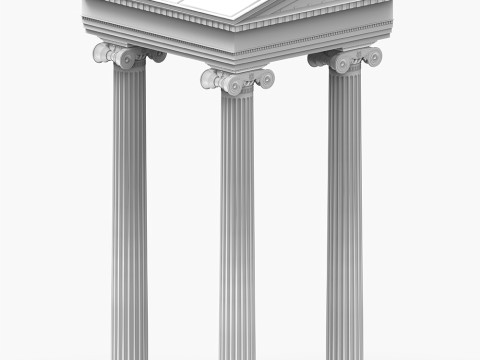 Ancient Ionic Columns Ruins - 3D Printable Model 3D Принт Модель