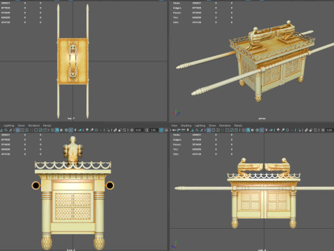 The Ark of the Covenant - High-Quality Modelo 3D