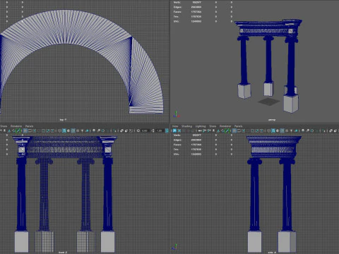 Pavillon circulaire n&eacute;oclassique Modèles 3D en vedette