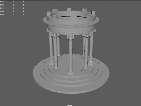 Garden Rotunda LP 3D Model