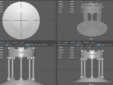 Garden Rotunda LP 3D Model
