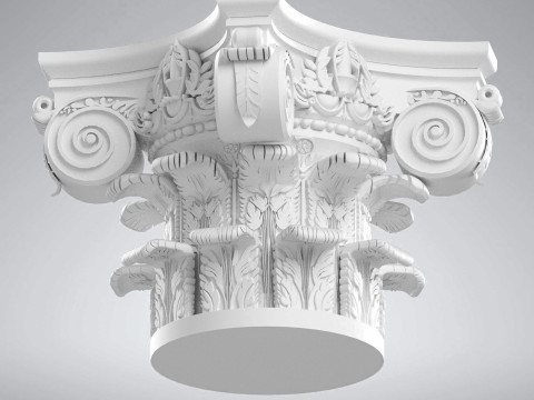 Corinthian Capital Ultra Realistic for Architecture 3D print model 3D प्रिंट मॉडल