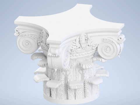 Corinthian Capital Ultra Realistic for Architecture 3D print model 3D प्रिंट मॉडल