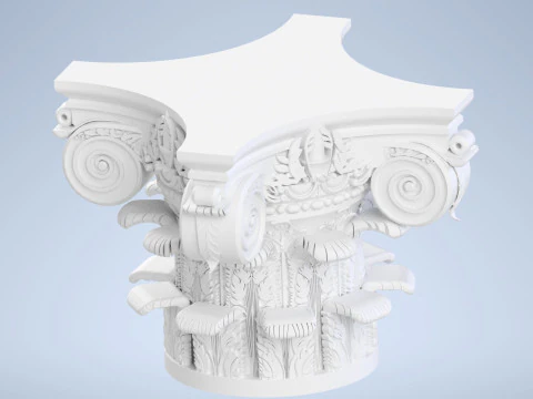 Corinthian Capital Ultra Realistic for Architecture 3D print model 3D Print Model