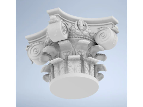 Corinthian Capital Ultra Realistic for Architecture 3D print model 3D Print Model