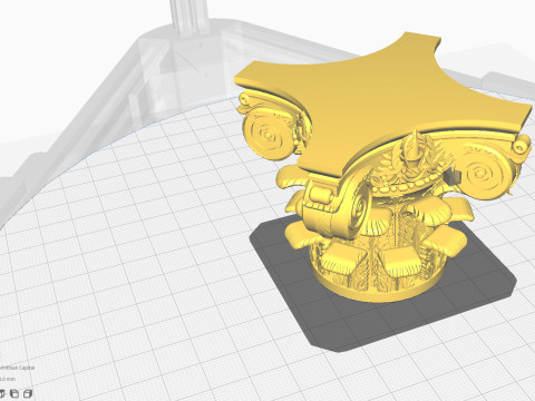 Corinthian Capital Ultra Realistic for Architecture 3D print model 3D प्रिंट मॉडल