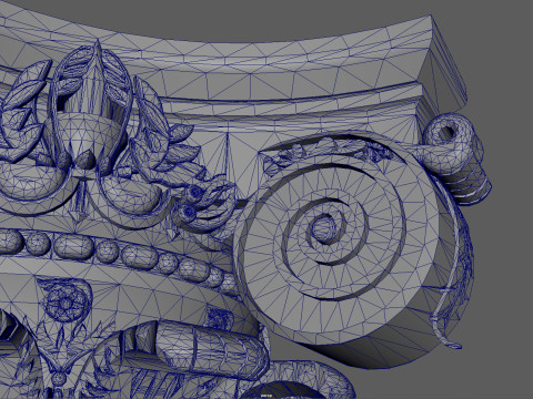 Corinthian Capital Ultra Realistic for Architecture 3D print model 3D प्रिंट मॉडल