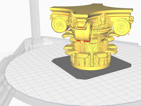 Corinthian Capital Ultra Realistic for Architecture 3D print model 3D Print Model