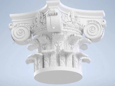 Corinthian Capital Ultra Realistic for Architecture 3D print model 3D Print Model