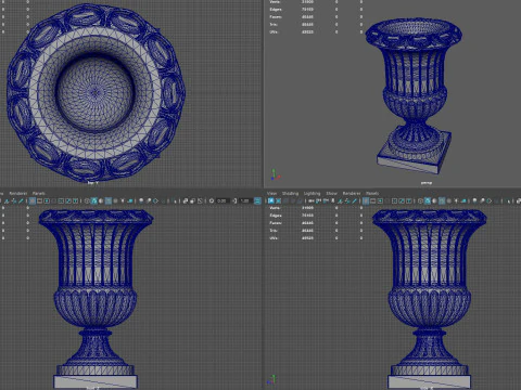 Elegant Classical Urn 3D Print Model