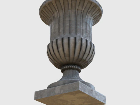 Elegant Classical Urn Low Poly Multi-Format OBJ FBX 2020 BLEND 44 MAX 2025 MB 2025 3D Model