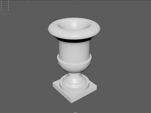 Elegant Classical Urn Low Poly Multi-Format OBJ FBX 2020 BLEND 44 MAX 2025 MB 2025 Modelo 3D
