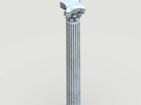 Colonna corinzia classica high-poly con texture PBR 4K OBJ FBX STL BLEND MAX M Modello 3D