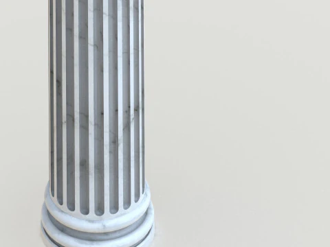 Colonna corinzia classica high-poly con texture PBR 4K OBJ FBX STL BLEND MAX M Modello 3D