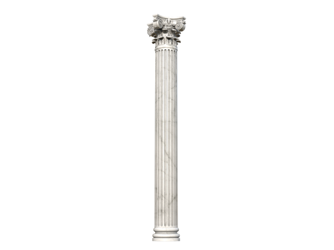 Classical Corinthian Column High-Poly with 4K PBR Textures OBJ FBX STL BLEND MAX M Modelo 3D