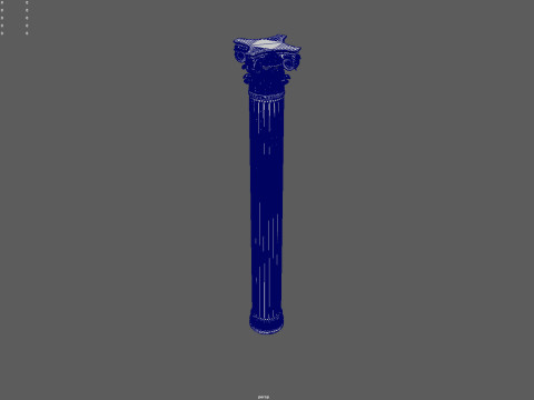 Classical Corinthian Column High-Poly with 4K PBR Textures OBJ FBX STL BLEND MAX M Modelo 3D