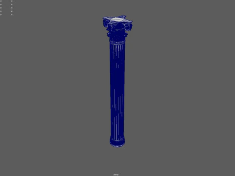 Colonna corinzia classica high-poly con texture PBR 4K OBJ FBX STL BLEND MAX M Modello 3D