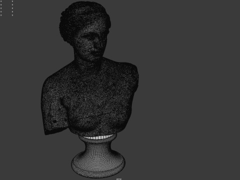 Venus de Milo Bust Classical Marble Sculpture 3D 모델