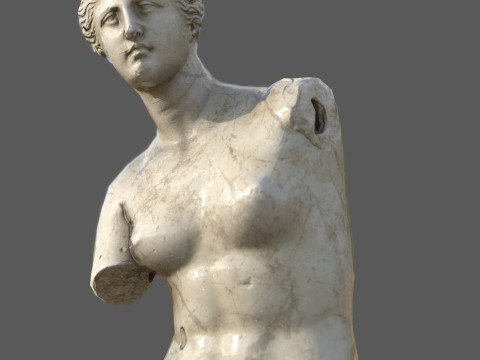 Pedestal with Venus de Milo 3D Model