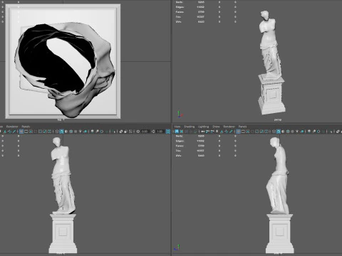 ミロのビーナスの台座 3Dモデル