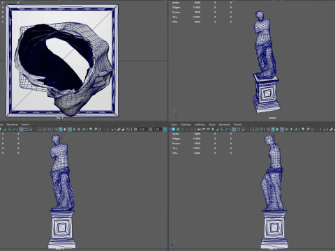 ミロのビーナスの台座 3Dモデル
