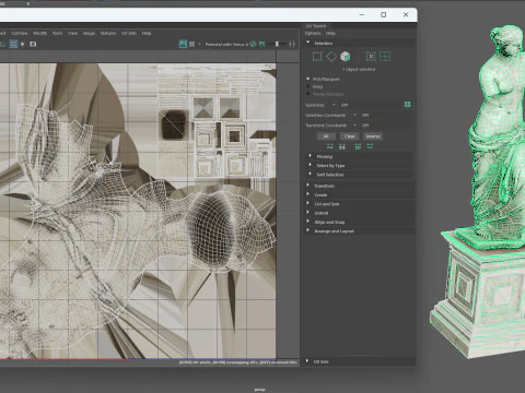 ミロのビーナスの台座 3Dモデル