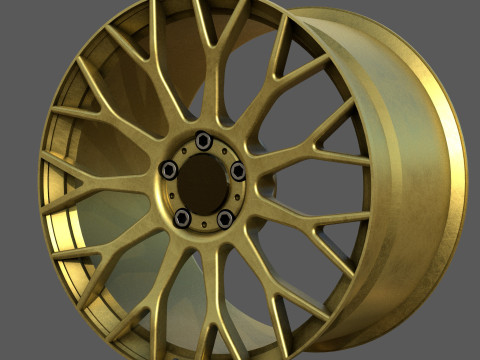 High-Performance Multi Spoke Alloy Wheel Modelo 3D