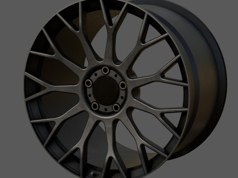 High-Performance Multi Spoke Alloy Wheel Modelo 3D