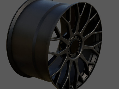 High-Performance Multi Spoke Alloy Wheel Modelo 3D