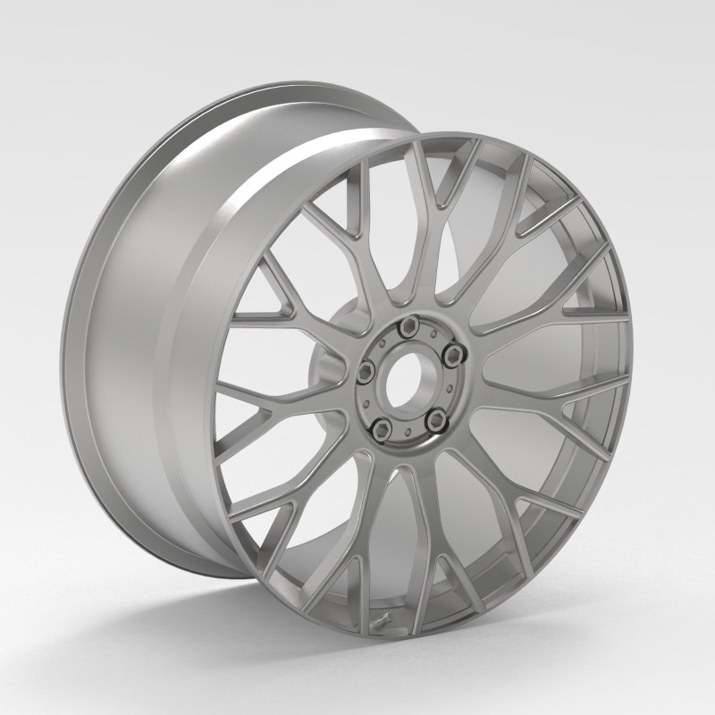 RC Car Racing Style Multi-Spoke Wheel 3Dプリントモデル .c4d .max .obj .3ds .fbx .stl .blend