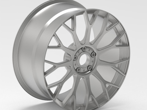 RC Car Racing Style Multi-Spoke Wheel 3D Print Model