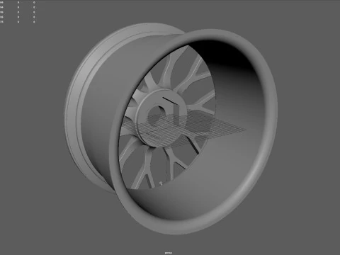 RC Car Racing Style Multi-Spoke Wheel 3D Print Model