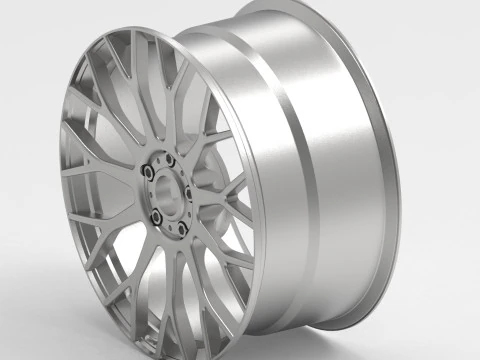 RC Car Racing Style Multi-Spoke Wheel 3D Print Model