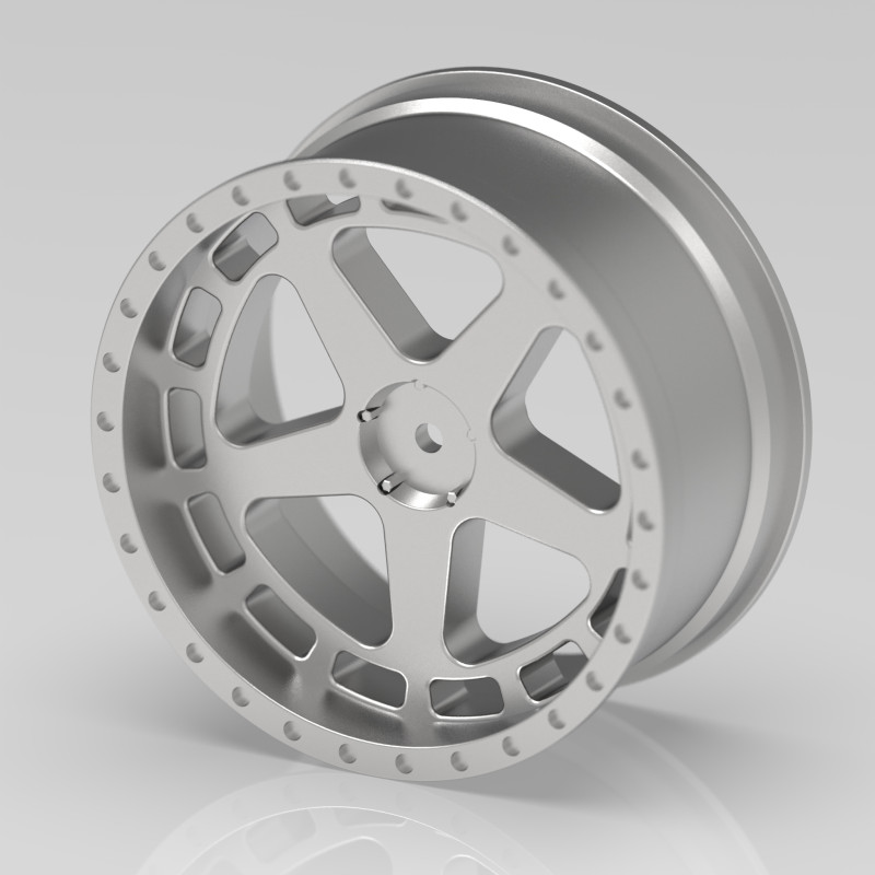 5-Spoke RC Drift Wheel 110 Scale 62mm Diameter - 12mm Hex 3D-Druckmodell .c4d .max .obj .3ds .fbx .stl .blend
