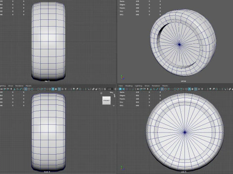 Conjunto de roda de carro de alto desempenho Low Poly PBR 4K Modelo 3D