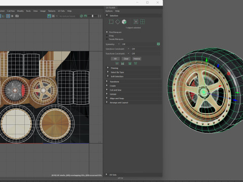 High-Performance Car Wheel Assembly Low Poly PBR 4K 3Dモデル