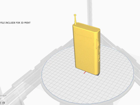 Asset 3D pronto per il gioco della radio tascabile AM-FM Low Poly con 3 varianti di colore PBR 4K Texture BONUS Ciao Modello 3D