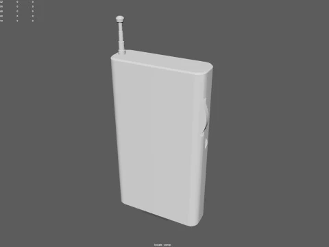 Asset 3D pronto per il gioco della radio tascabile AM-FM Low Poly con 3 varianti di colore PBR 4K Texture BONUS Ciao Modello 3D