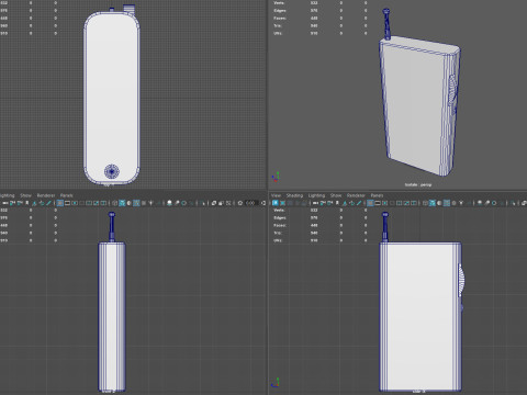 Low Poly AM-FM Pocket Radio Game-Ready 3D Asset with 3 Color Variants PBR 4K Textures BONUS Hi 3Dモデル