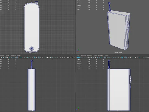 Asset 3D pronto per il gioco della radio tascabile AM-FM Low Poly con 3 varianti di colore PBR 4K Texture BONUS Ciao Modello 3D
