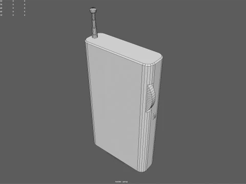 Asset 3D pronto per il gioco della radio tascabile AM-FM Low Poly con 3 varianti di colore PBR 4K Texture BONUS Ciao Modello 3D