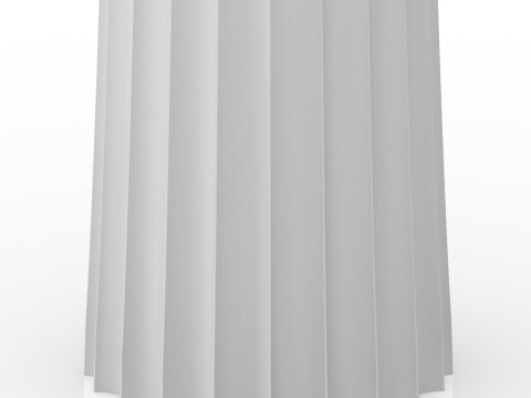 Greek Doric Column Real-Scale 3D Printable Model STL OBJ Ancient Architecture Pillar Game 3D Model