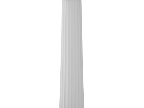 Greek Doric Column Real-Scale 3D Printable Model STL OBJ Ancient Architecture Pillar Game 3D Model