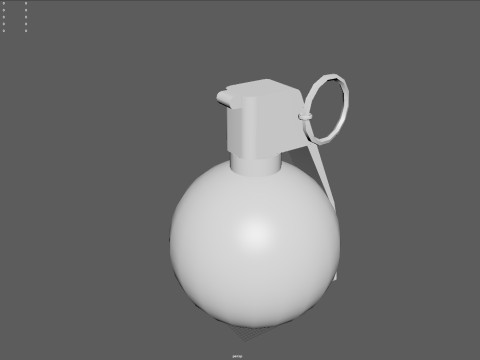M67 Frag Grenade Low Poly Game-Ready with 4K PBR Textures FBX OBJ BLEND MAX MB 3D Модель