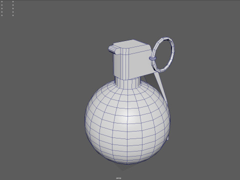 M67 Frag Grenade Low Poly Game-Ready with 4K PBR Textures FBX OBJ BLEND MAX MB 3D Модель