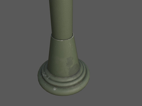 Low Poly Pedestrian Traffic Light Urban Street Signal with 4K PBR Textures 3D 모델